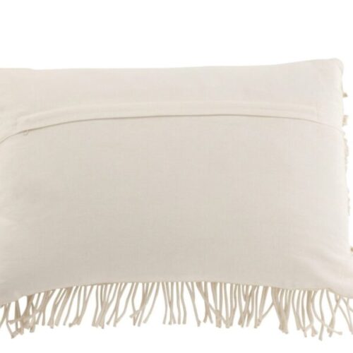 coussin rectangle en coton vu de dos