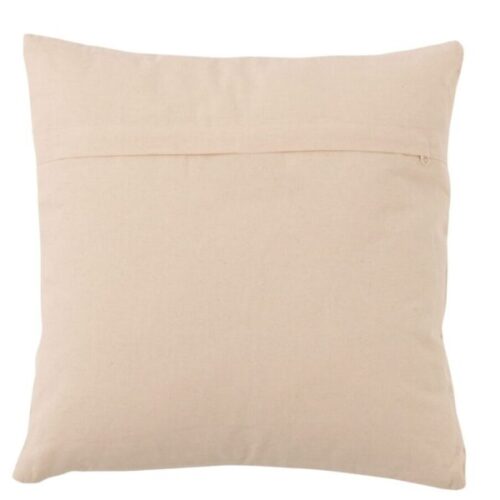 coussin carré en coton beige