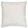 coussin carré en polyester blanc vu de dos