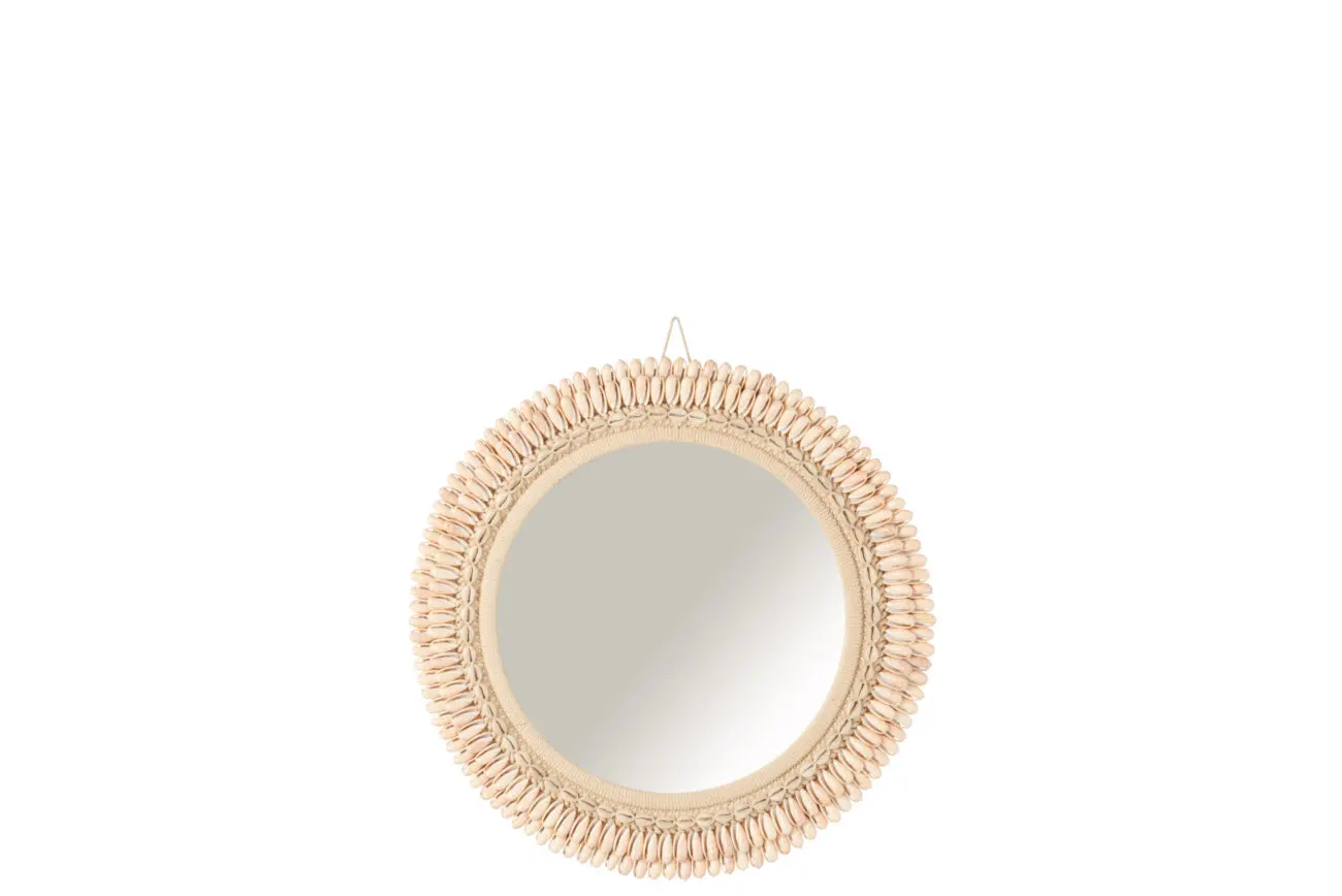 MIROIR MONA COQUILLAGE ROSE CLAIR LARGE