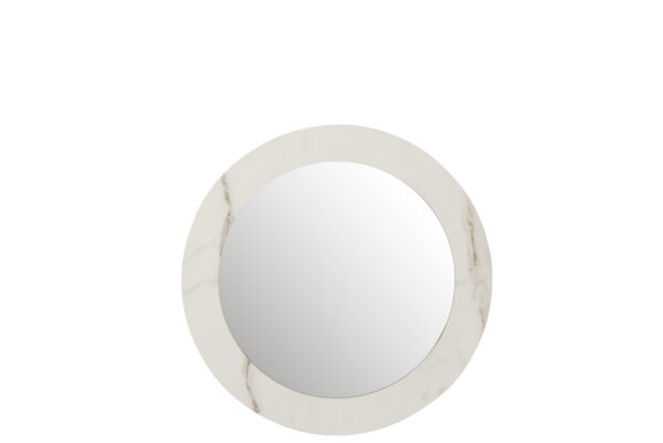 MIROIR MARBRE MDF/VERRE BLANC SMALL