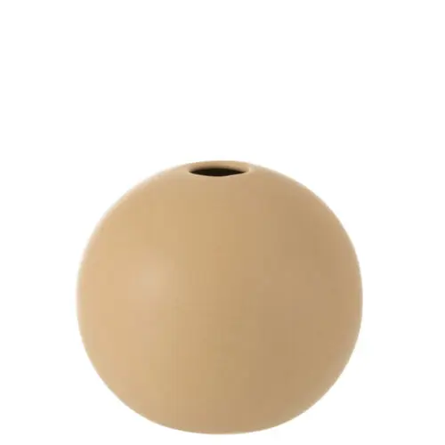 Vase boule Listi - céramique - beige - M