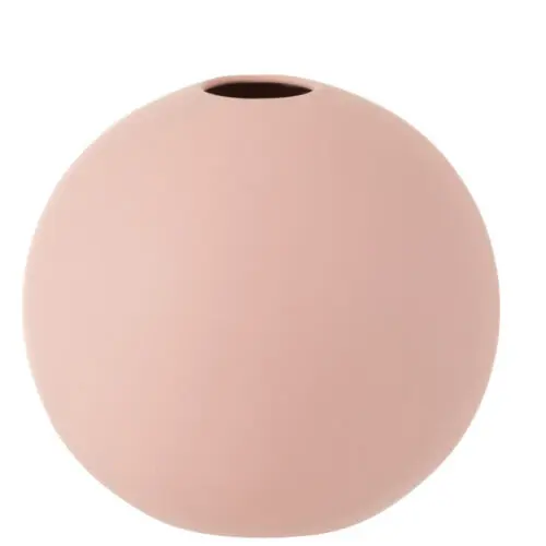 Vase boule Rosa - Céramique - rose pastel - L
