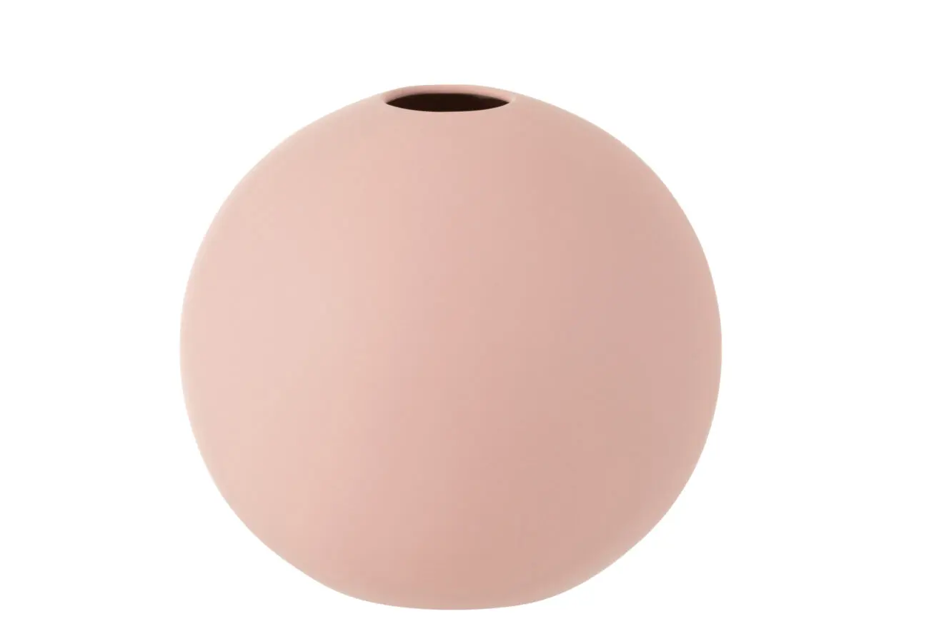 Vase boule Rosa - Céramique - rose pastel - L