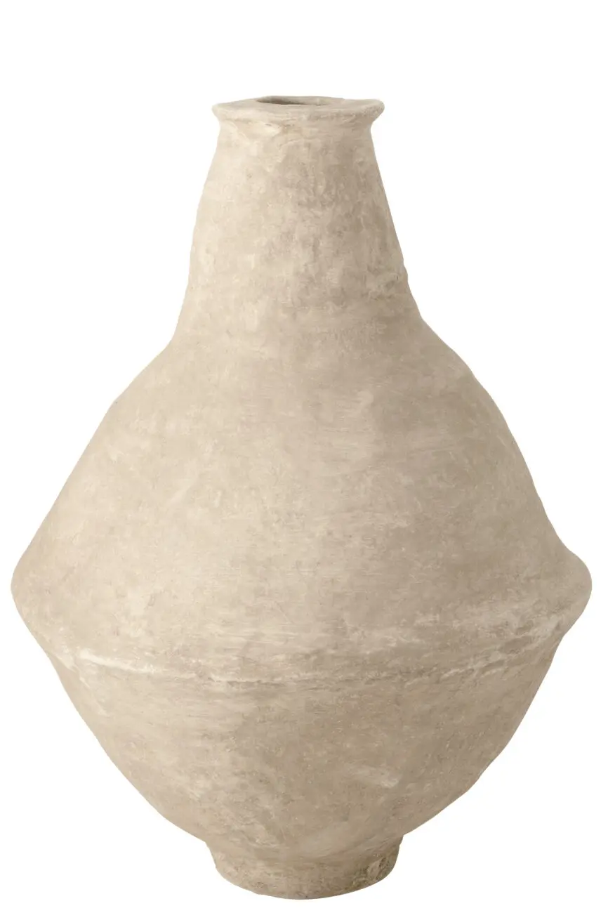 VASE EXTRA LARGE CHAD PAPIER MACHE BLANC VASE EXTRA LARGE CHAD PAPIER MACHE BLANC