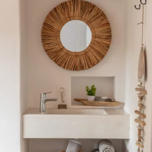 Miroir Miroir en jacynthe d'eau Maurice D64