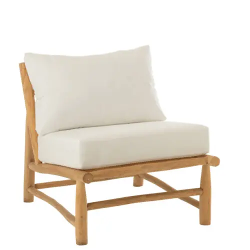 fauteuil en teck Elise J-line by Jolipa