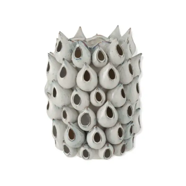 Vase haut Anémone - Céramique - Bleu