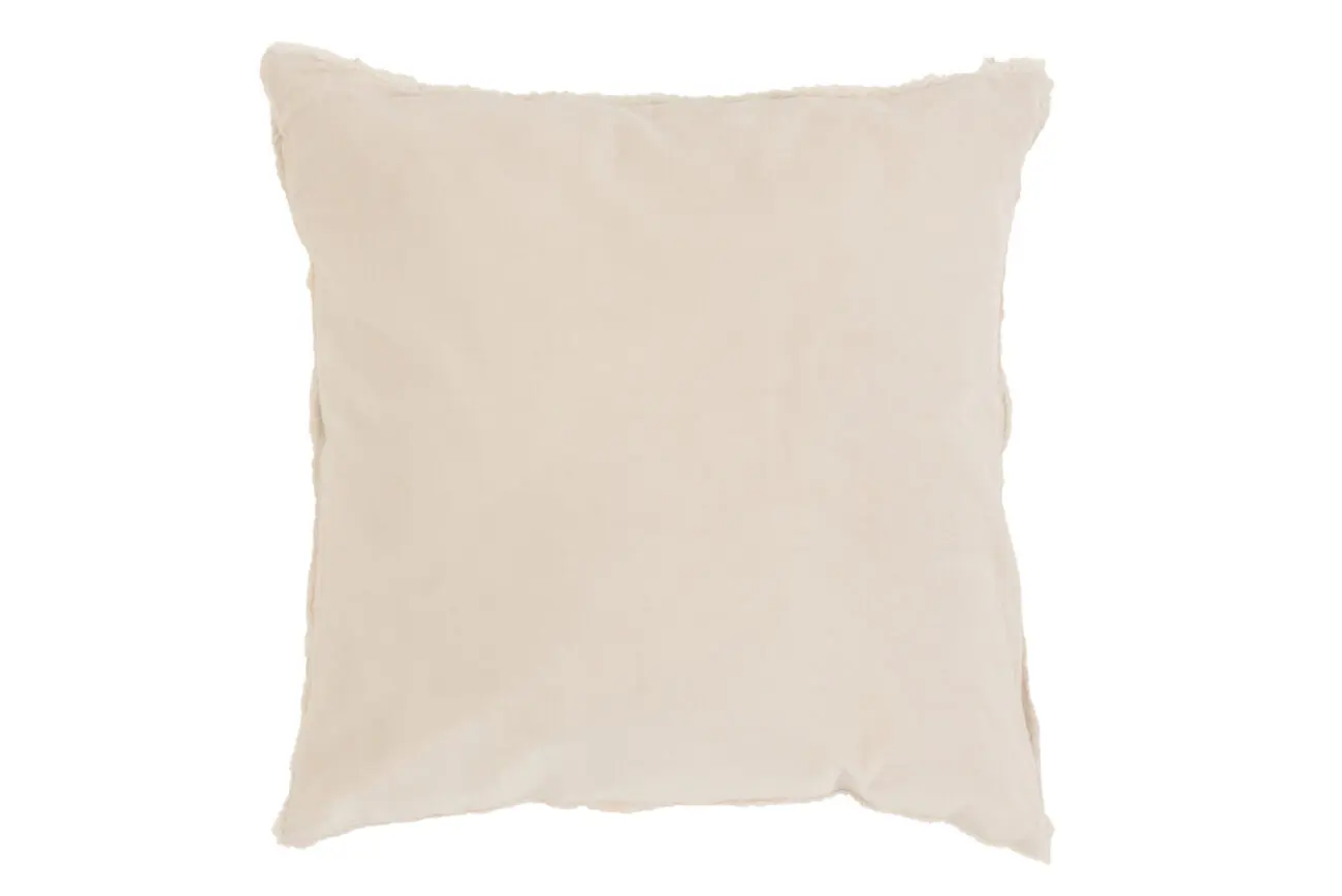 COUSSIN BORD COURT COTON/LIN BLANC COUSSIN BORD COURT COTON/LIN BLANC