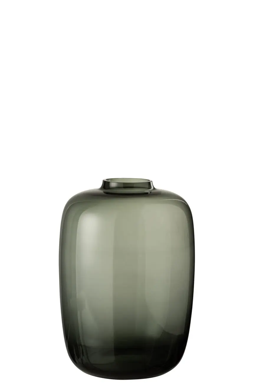 VASE CLEO VERRE GRIS SMALL