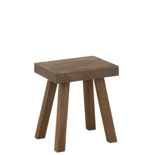 TABOURET BASIQUE BOIS MARRON