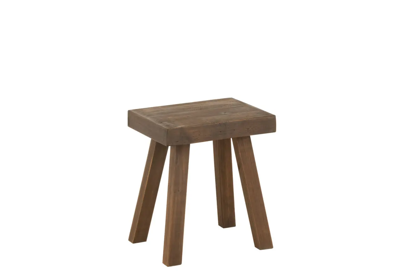 TABOURET BASIQUE BOIS MARRON