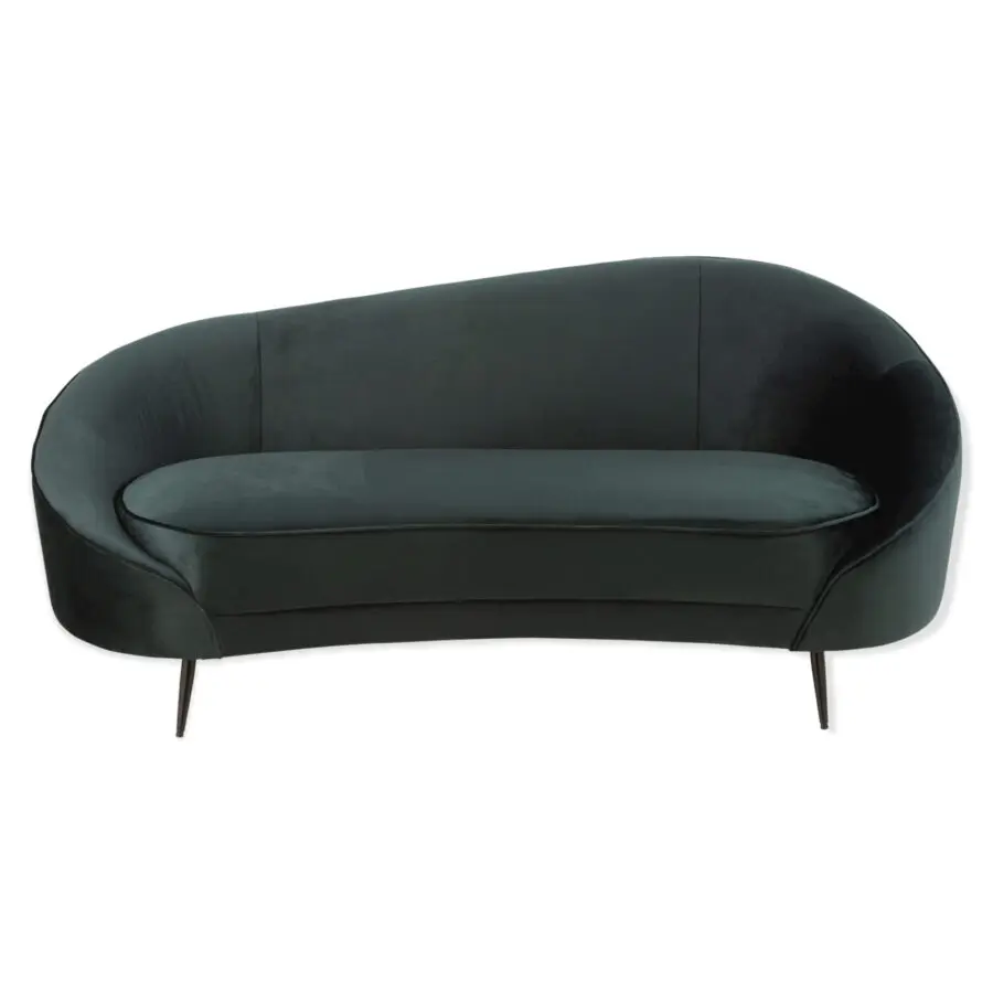 canapé en velours vert Elisabeth J-line