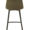 Chaise de bar Olivier - Métal/velours - Vert foncé – Image 3