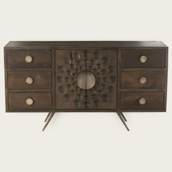 Buffet ethnique en bois de manguier Mangono L150