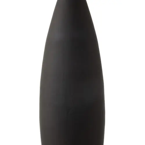 Vase noir VASE OVALE VERRE MAT NOIR