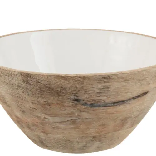 BOL BOIS DE MANGUIER BLANC LARGE
