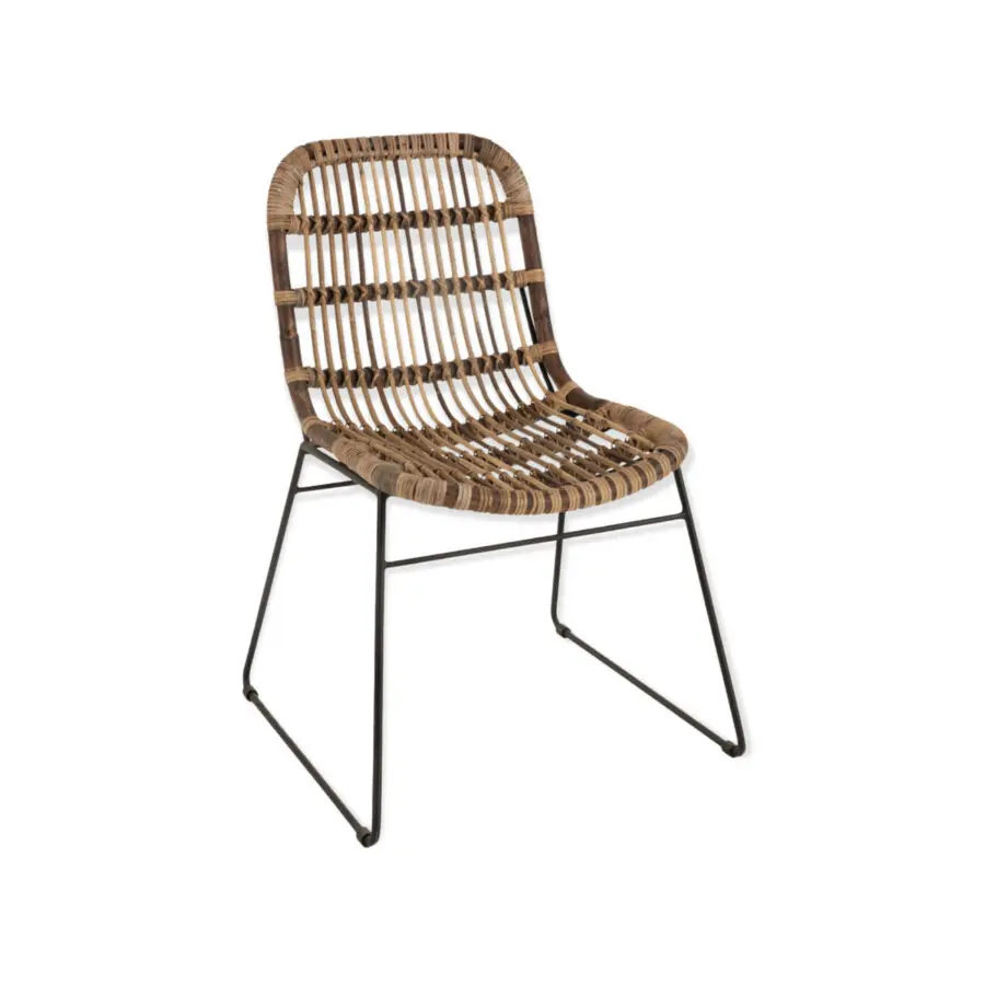 Chaise feuilles bananier teck Billie - J-line