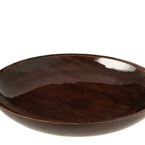 BOL BAS BOIS DE MANGUIER MARRON LARGE