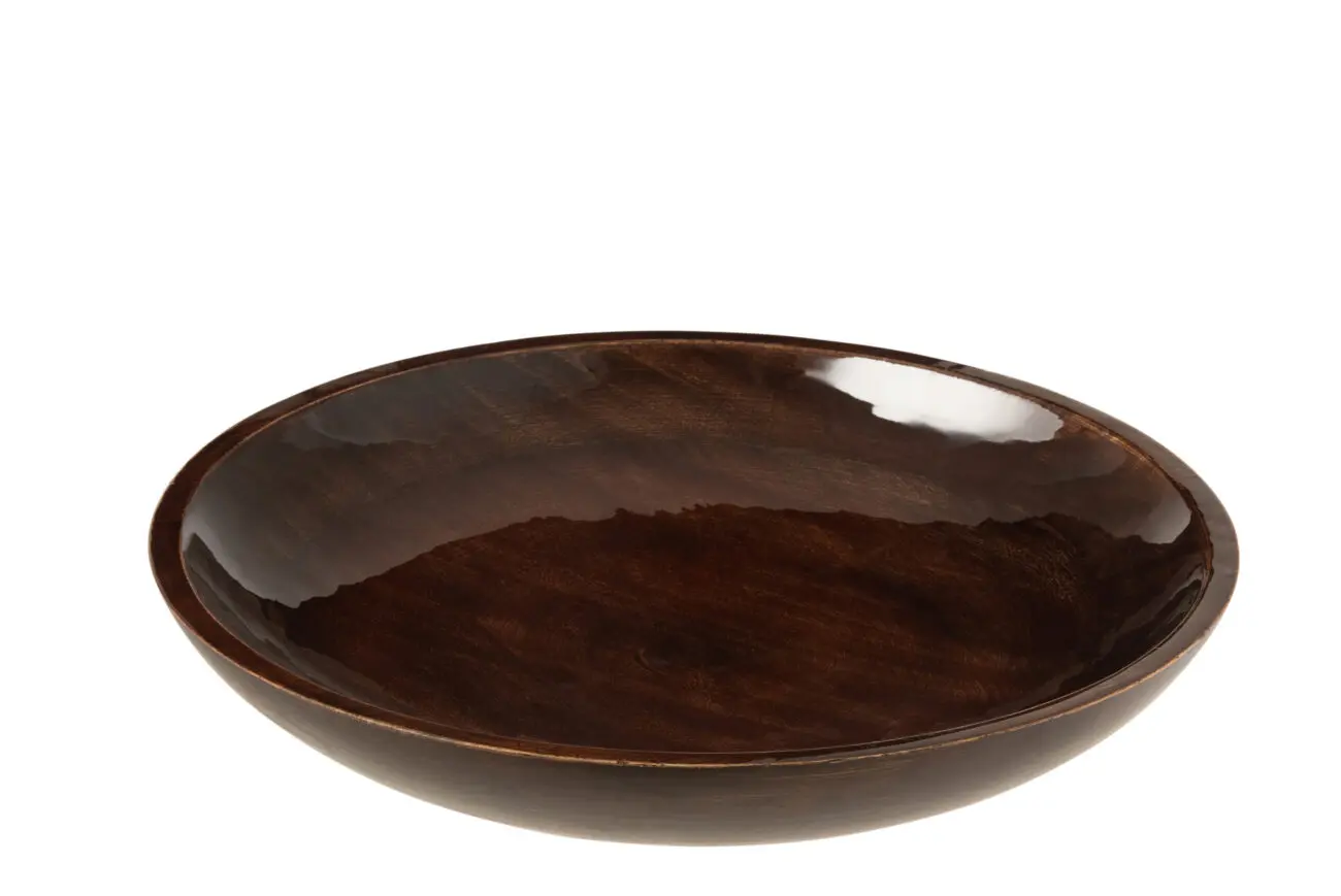 BOL BAS BOIS DE MANGUIER MARRON LARGE