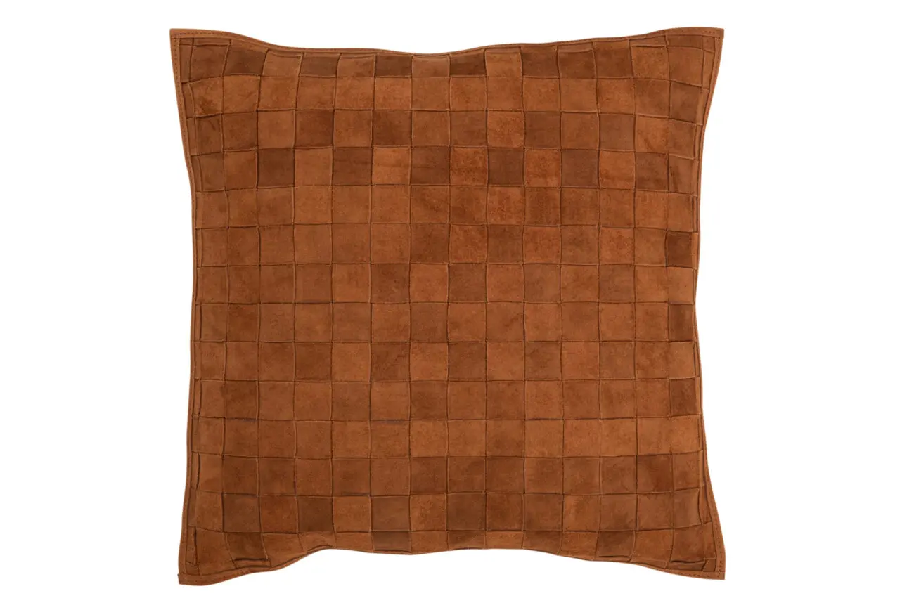 COUSSIN CARRE PETIT CUIR COGNAC COUSSIN CARRE PETIT CUIR COGNAC