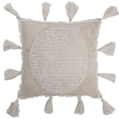 COUSSIN FLOCHES POLYESTER BLANC