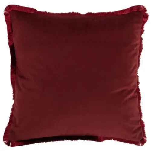 COUSSIN ALPHA CARRE POLYESTER ROUGE