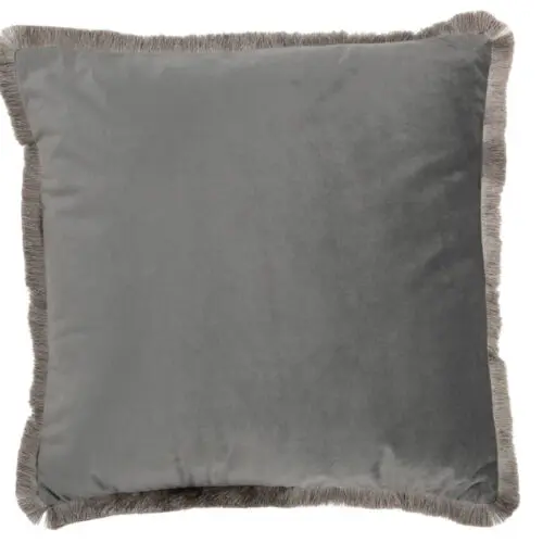 Coussin et plaid COUSSIN ALPHA CARRE POLYESTER GRIS