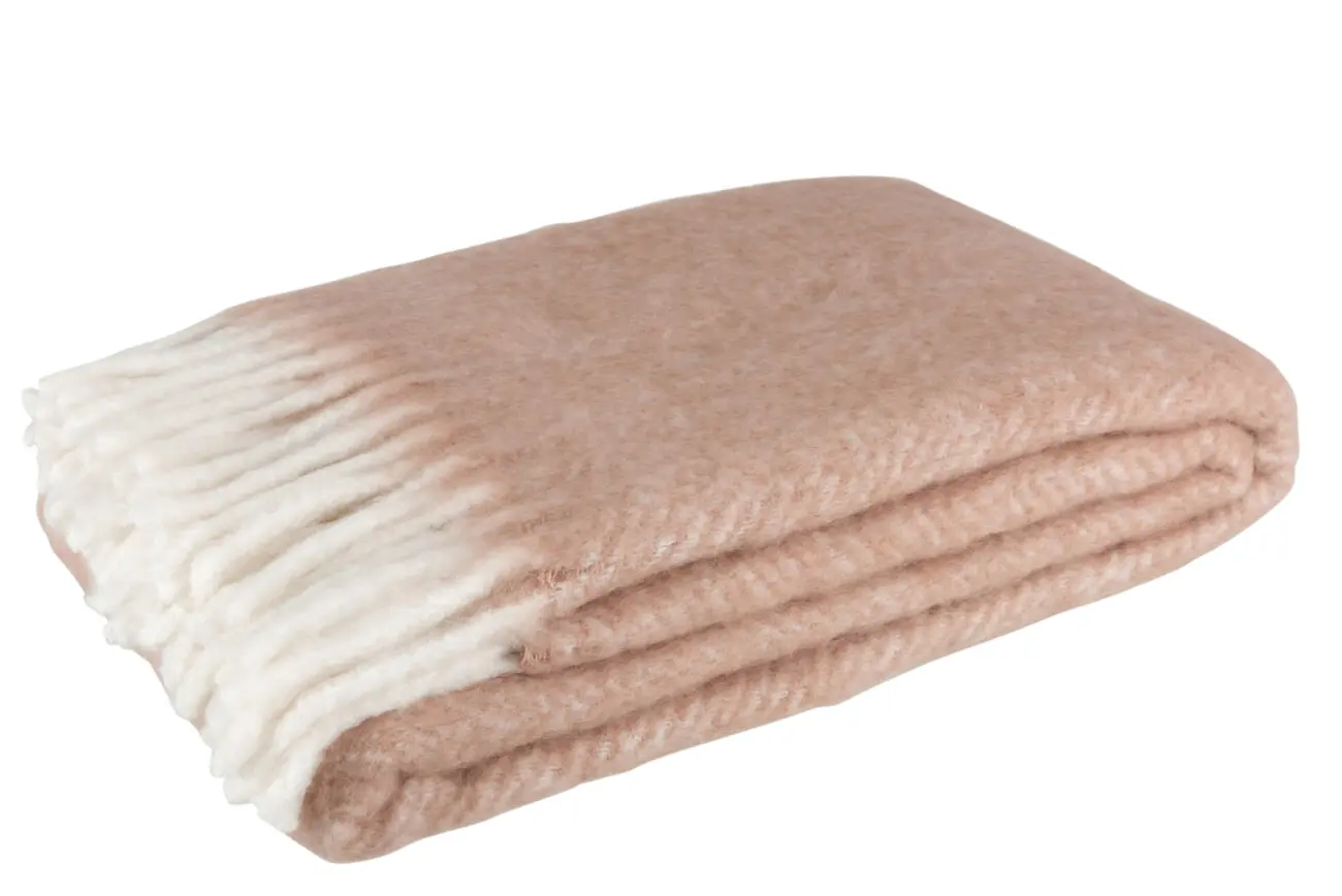 PLAID ALPHA ACRYLIQUE/LAINE ROSE/BLANC PLAID ALPHA ACRYLIQUE/LAINE ROSE/BLANC