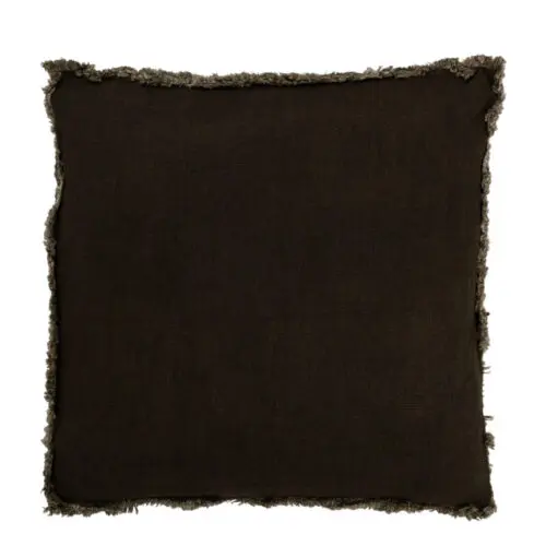 COUSSIN FRANGES CARRE COTON VERT