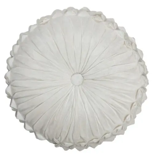 COUSSIN VIVA ROND POLYESTER BLANC