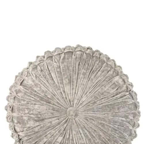COUSSIN VIVA ROND POLYESTER ARGENT