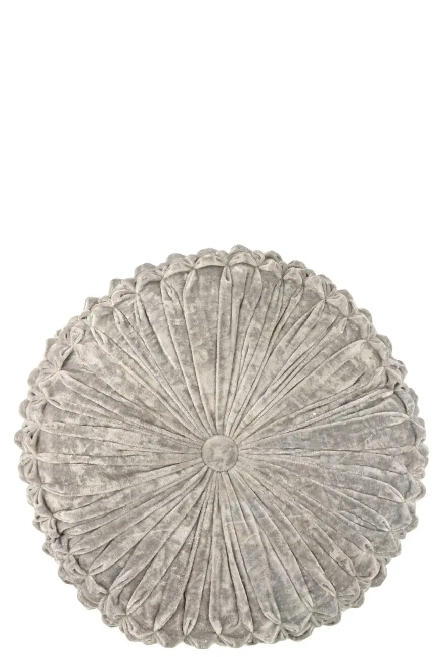 COUSSIN VIVA ROND POLYESTER ARGENT