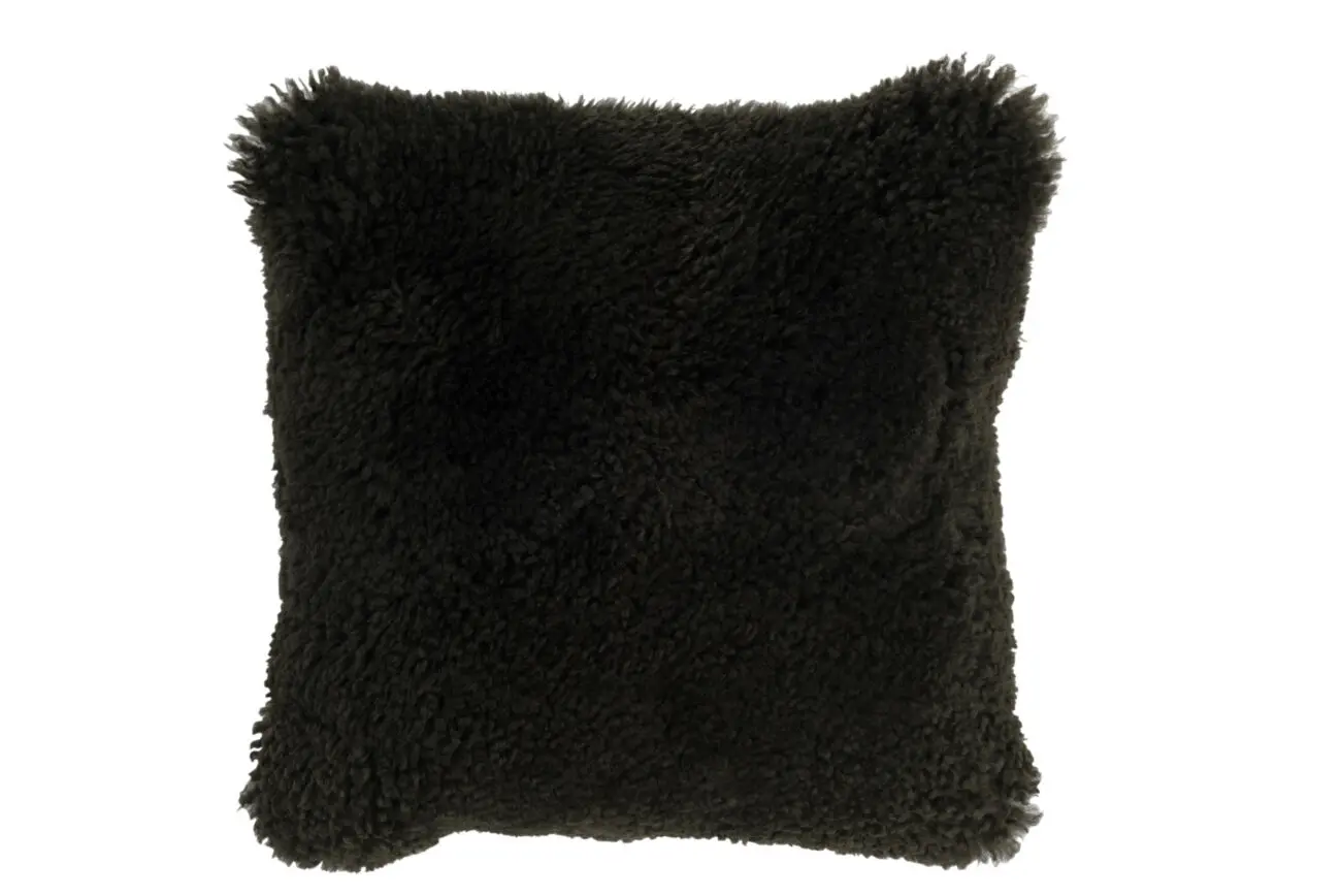 COUSSIN CARRE PEAU DE MOUTON VERT COUSSIN CARRE PEAU DE MOUTON VERT