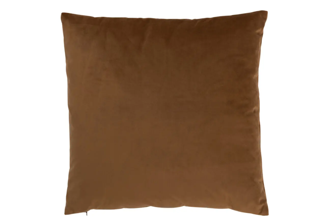 COUSSIN CARRE VELOURS COGNAC