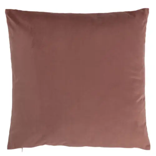 COUSSIN CARRE VELOURS ROSE