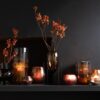 VASE BOULE NOIR VERRE SMALL 22x18 – Image 2