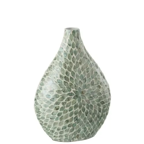 VASE ALPHA PERLE BLEU CLAIR