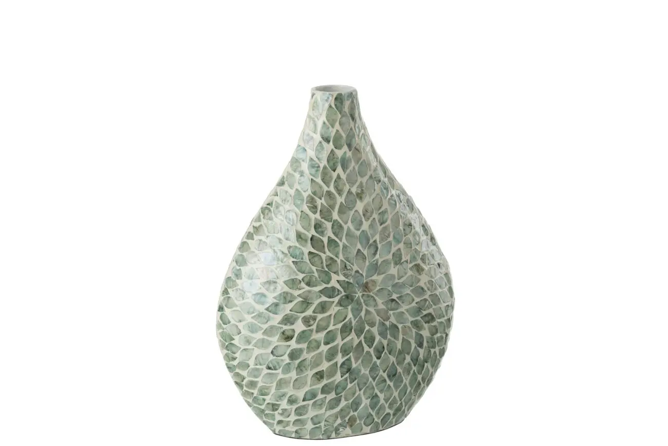 VASE ALPHA PERLE BLEU CLAIR