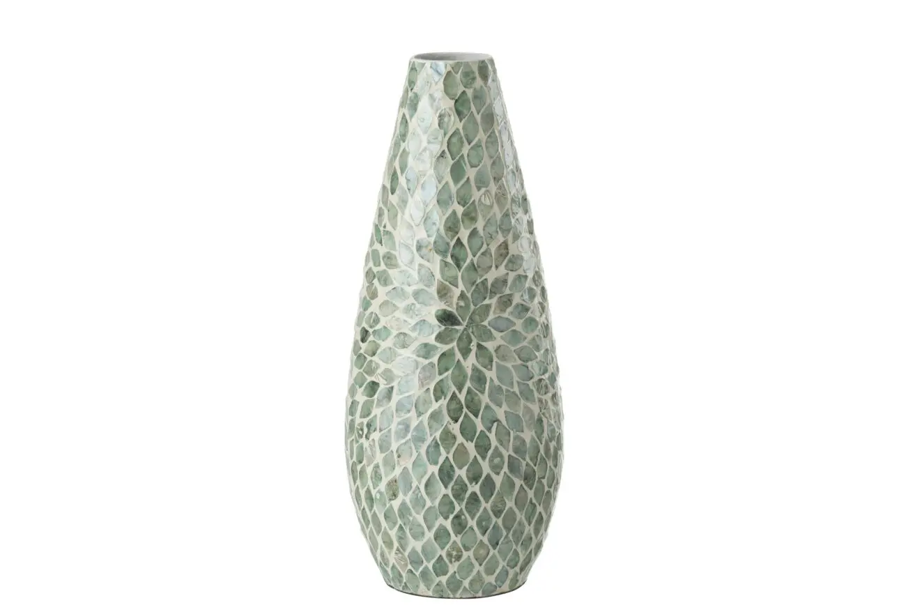 VASE BETA PERLE BLEU CLAIR