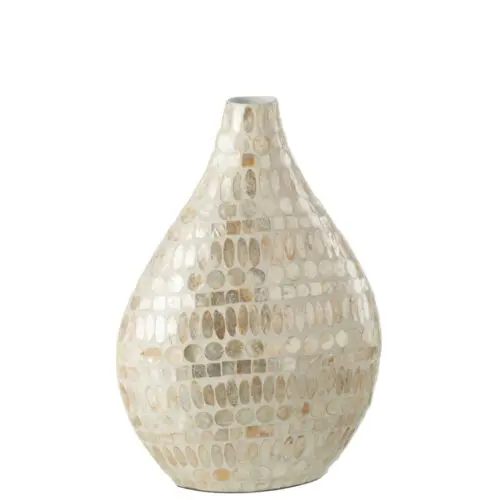 VASE ALPHA PERLE BEIGE