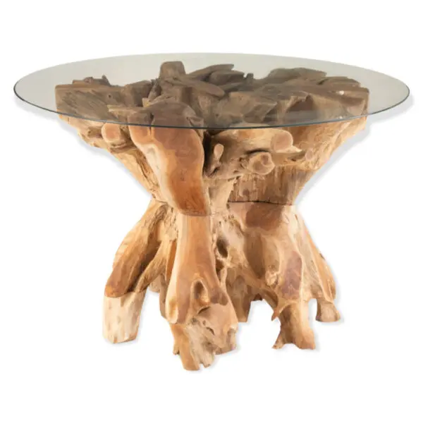 Table en racines de teck Eden D140