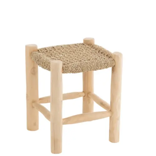 Tabouret TABOURET TIMO HERB/TECK NATUREL SMALL