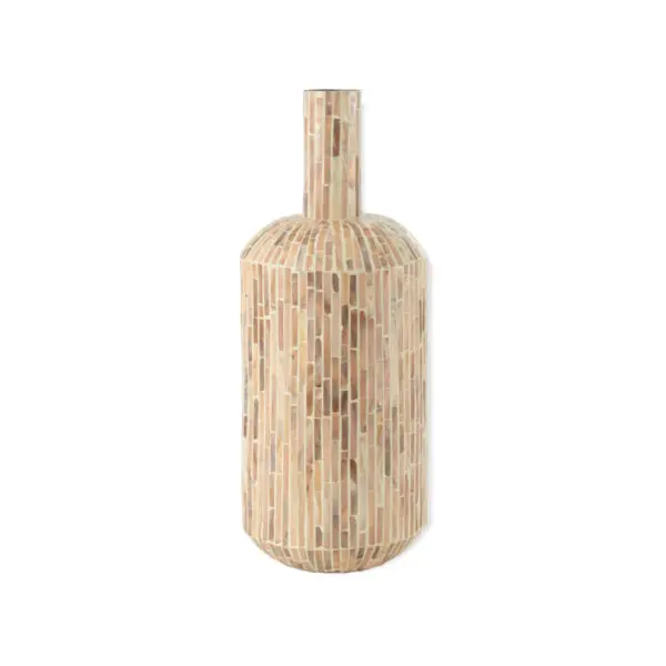 VASE NUYE GOUTTE MOSAIQUE/PAPIER BEIGE