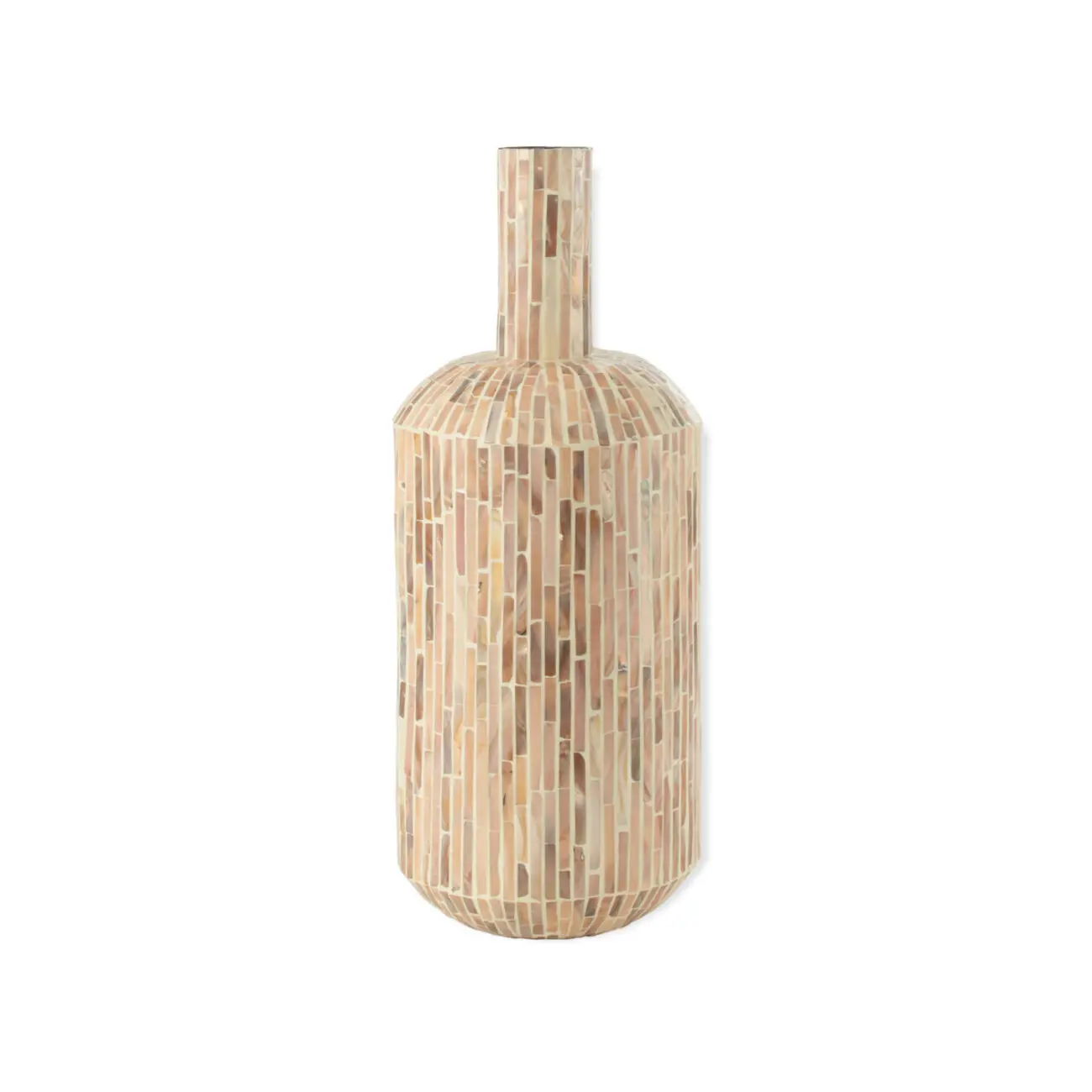 VASE NUYE GOUTTE MOSAIQUE/PAPIER BEIGE