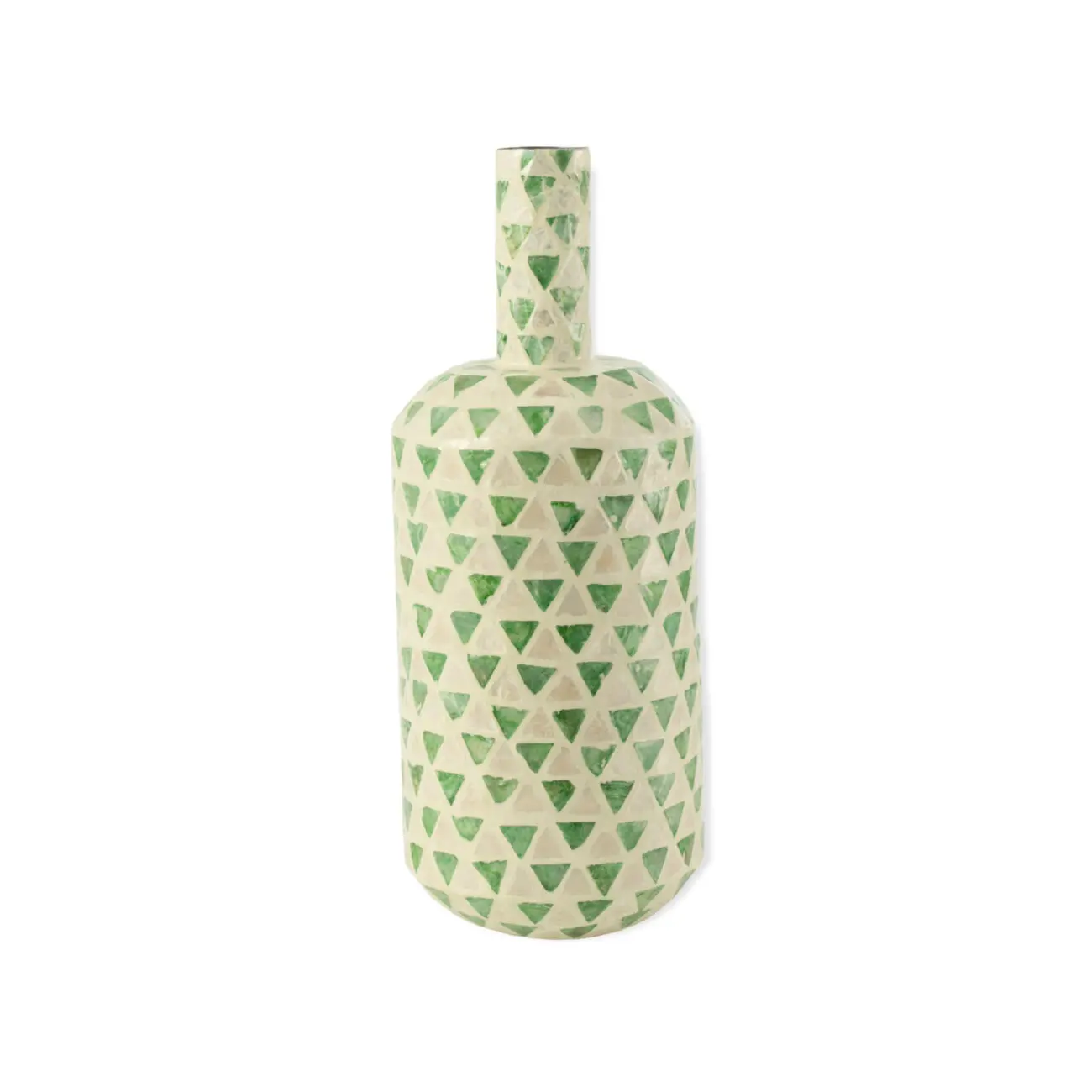 VASE NUYE GOUTTE MOSAIQUE/PAPIER VERT
