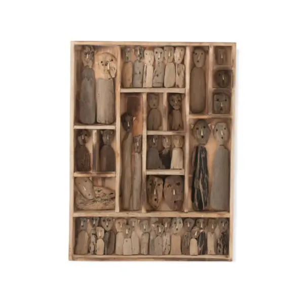 Décoration murale bois recyclé 80x60