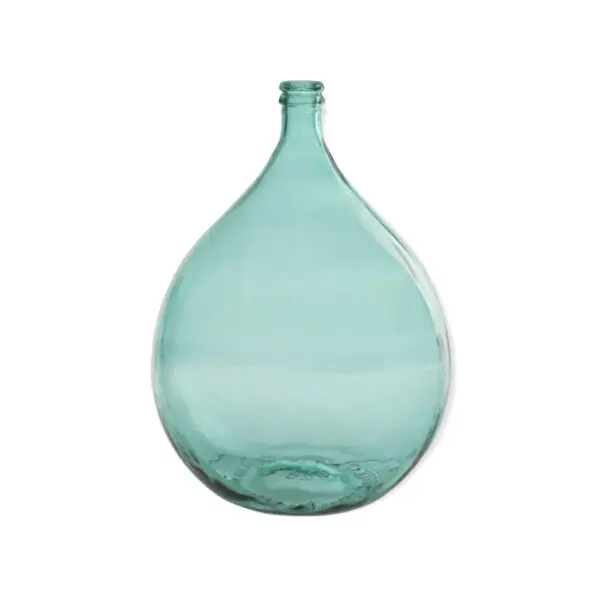 VASE LISBONNE VERRE AQUA LARGE