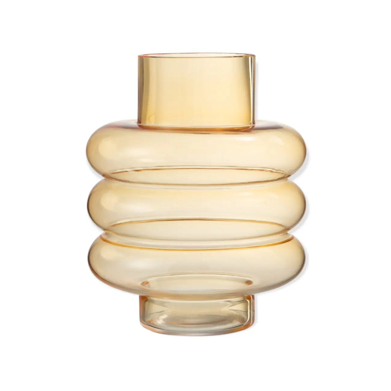 VASE LIMA VERRE OCRE LARGE