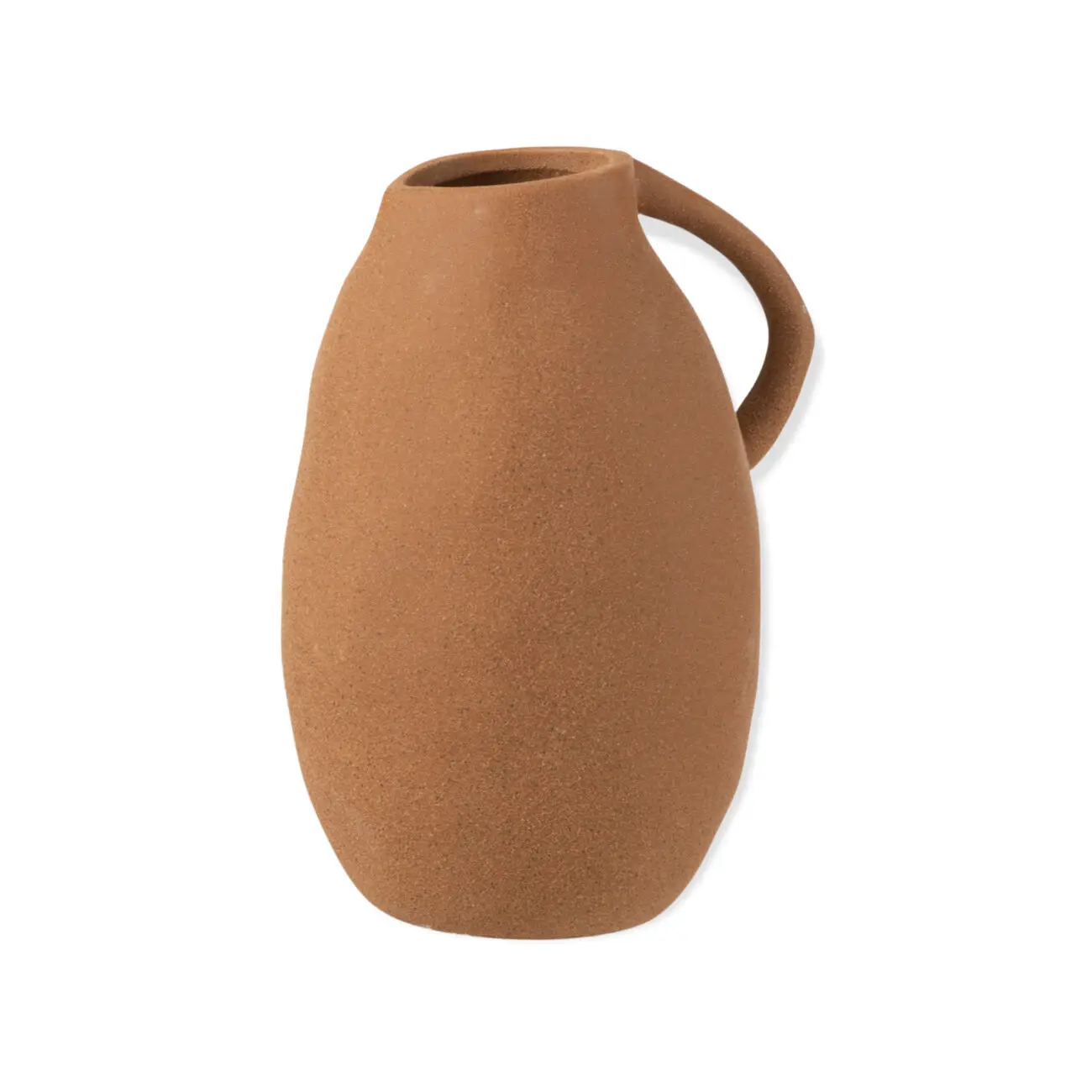 VASE CRUCHE CERAMIQUE MARRON M